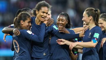 Jugadoras francesas durante un partido del Mundial. 