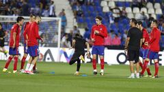 El Atlético, molesto con el riego de Butarque al descanso