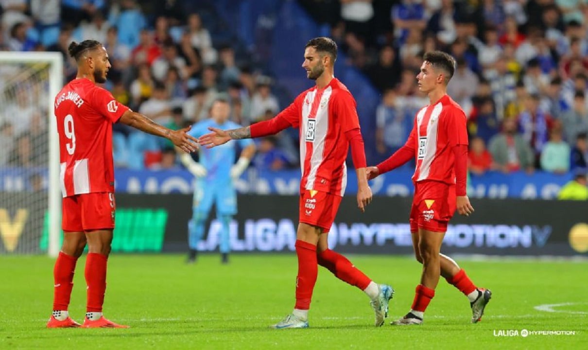 Luis Suárez, Baptistao y Arribas, los máximos goleadores del Almería.