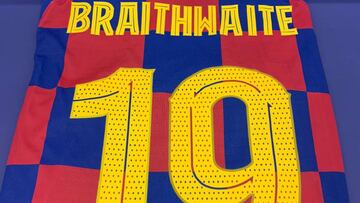 Braithwaite lucirá el dorsal '19', que ya llevó Boateng