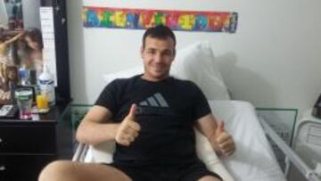 El arquero uruguayo se recupera en Cali.