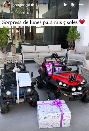 El lujoso regalo de Georgina Rodrguez a sus hijos: Sorpresa de lunes