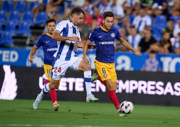 Chicco, durante la primera jornada ante el Andorra. 