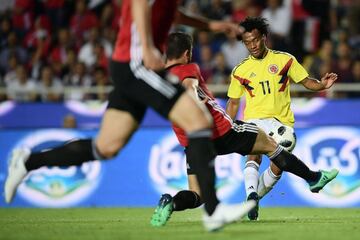 La Selección Colombia enfrentó a Egipto en el estadio Atleti Azurri d'Italia, cancha del Atalanta de Bérgamo, en partido preparatorio de cara al Mundial de Rusia 2018, en el que la 'tricolor' debutará el 19 de junio frente a Japón en Saransk.