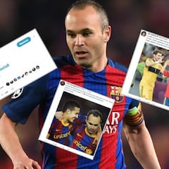 Ramos, Torres, Casillas... el mundo del fútbol se emociona con Iniesta