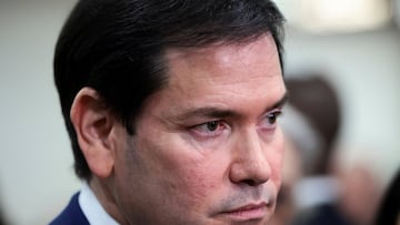 U.S. Secretary of State Marco Rubio looks on on the day of a briefing for the House of Representatives on the situation in Venezuela, on Capitol Hill in Washington, D.C., U.S., January 7, 2026. REUTERS/Evelyn Hockstein