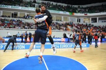 La celebración del Valencia Basket en imágenes