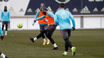 Entrenamiento en Valdebebas.