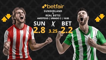 Sunderland AFC vs. Real Betis Balompié: horario, dónde ver, estadísticas y pronósticos