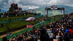 Dani Sordo (ESP) and Carrera Cándido (ESP) Of team HYUNDAI SHELL MOBIS WORLD RALLY TEAM perform during World Rally Championship Portugal in Porto, Portugal on May 22, 2022 // Jaanus Ree / Red Bull Content Pool // SI202205220340 // Usage for editorial use only // 