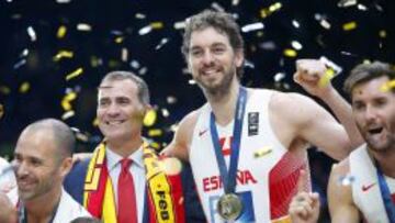 El Rey Felipe VI y Pau Gasol.