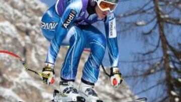 La espa&ntilde;ola Carolina Ruiz Castillo es cuarta en el Supergigante de Cortina d&#039;Ampezzo.