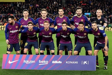 Equipo del Barcelona.