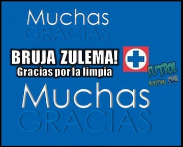 La bruja Zulema le hace el favor a Cruz Azul y los memes se burlan de las Chivas