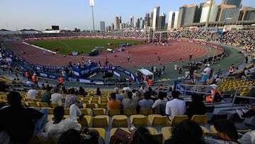 El estadio Suheim Bin Hamad durante la reunión de la Diamond.