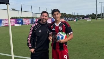 Una perla de River brilla ante Messi