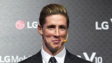 Acto de publicidad de Fernando Torres con LG.