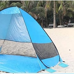 Relájate en la arena con esta carpa para playa plegable con protección UV y tejido ecológico