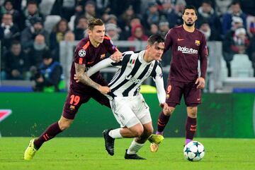 Paulo Dybala y Lucas Digne.