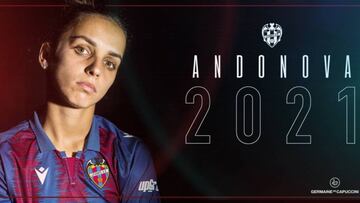Andonova, jugadora del Levante. 