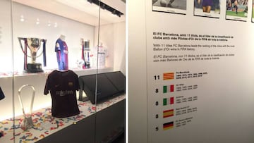 El Museo del Barça 'olvida' los dos últimos Balones de Oro de Cristiano