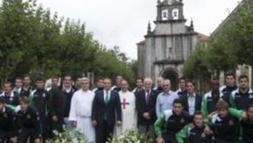 <b>TRADICIÓN. </b>Cada temporada la plantilla del Racing acude al Santuario de Marrón.