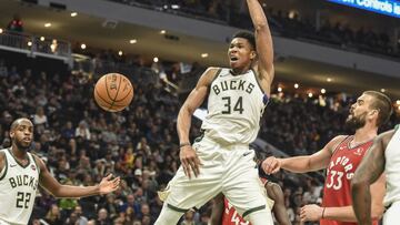 Giannis le gana a los Raptors un partido con aroma a revancha