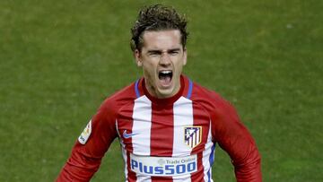 Griezmann celebra un gol con el Atlético.