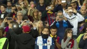 Aficionados en un derbi