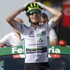 Simon Yates priva a Valverde del maillot rojo por un segundo