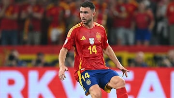 Aymeric Laporte, en un partido con España en la pasada Eurocopa.