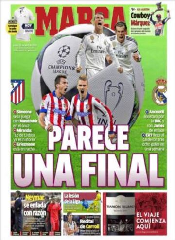 Portadas de la prensa deportiva