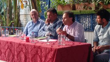 Roberto Ríos, Manolo Martín, Alberto del Campo y Coke, en la presentación.