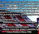 El Frente Atlético anuncia que levanta la 'huelga de animación'