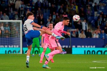 El centrocampista asturiano fue decisivo en el empate ante el Espanyol. Un cabezazo suyo se encontró con el palo, pero Puado, en su intento por despejar acabó introduciendo el balón en su portería.