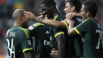 Celebraci&oacute;n de Cristian Zapata en la victoria ante Udinese
