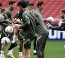 El Atleti se ejercita con normalidad