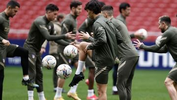 El Atleti se ejercita con normalidad