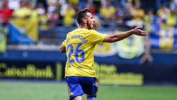 Javi Navarro, goleador del C&aacute;diz contra la Ponferradina