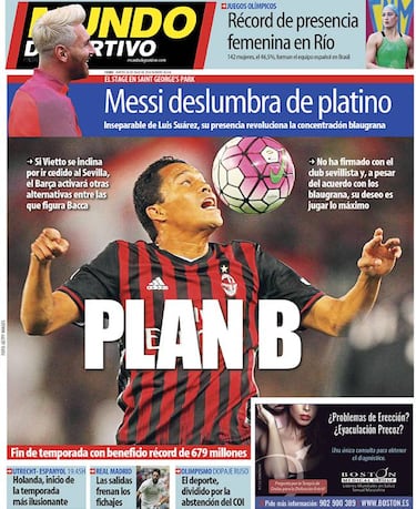 Mundo Deportivo: Bacca está entre los candidatos del Barça