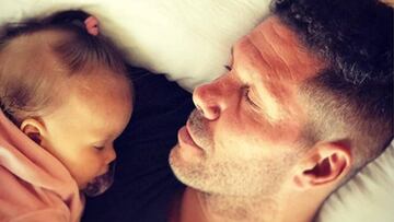 Diego Pablo Simeone pasa el par&oacute;n de vacaciones celebrando los 11 meses de vida de su hija France.