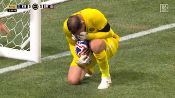 La reacción de Donnarumma al ver el estado de Musiala: imagen dura