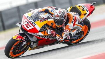 93 Marquez Marc (spa), Repsol Honda Team, Honda RC213V, action during the 2021 Red Bull Grand Prix of The Americas, Grand Prix15th round of the 2021 FIM MotoGP World Championship, from October 1 to 3, 2021 on the Circuit Of The Americas, in Austin, USA - 