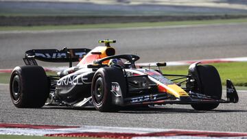 The Mexican driver was one of the fastest in the two sessions on Friday at Sakhir.