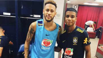 El hondureño Jared Juleu entrenó junto a los cracks de Brasil