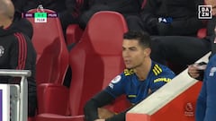 Incendio en el United: atentos a Cristiano cuando le sacaron