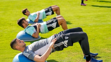 Entrenamiento del Albacete.