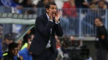 Javi Gracia durante un partido con el M&aacute;laga.