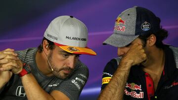 Alonso y Sainz en Montmeló.