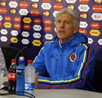 Pékerman y Cardona atendieron a los medios colombianos y argentinos previo al partido de cuartos de final de la Copa América